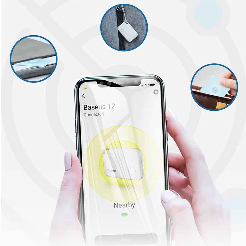 Rastreador de Objetos Inteligente Baseus T2 Bluetooth