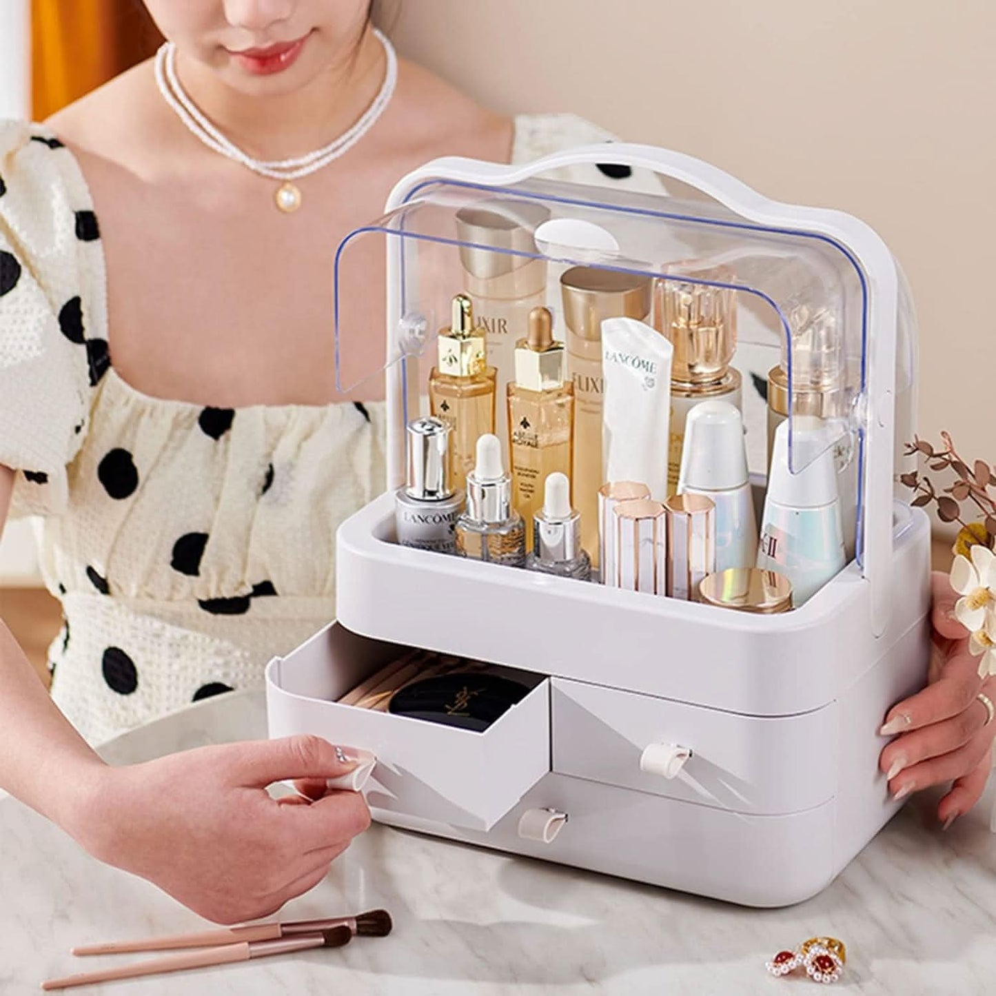 Organizador de Maquillaje con 3 Cajones Gran Capacidad