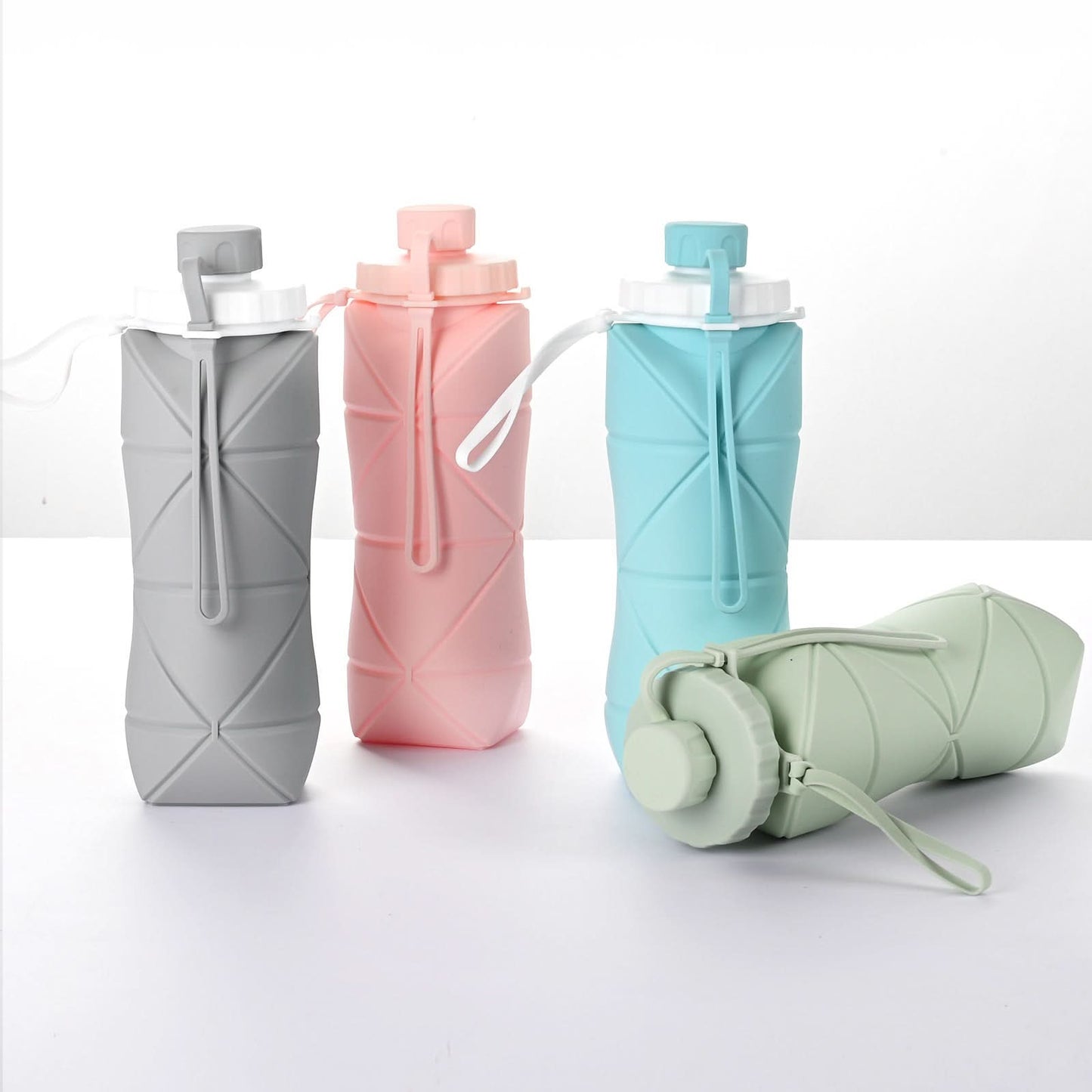 Botella de Agua de Silicona Plegable 600ml