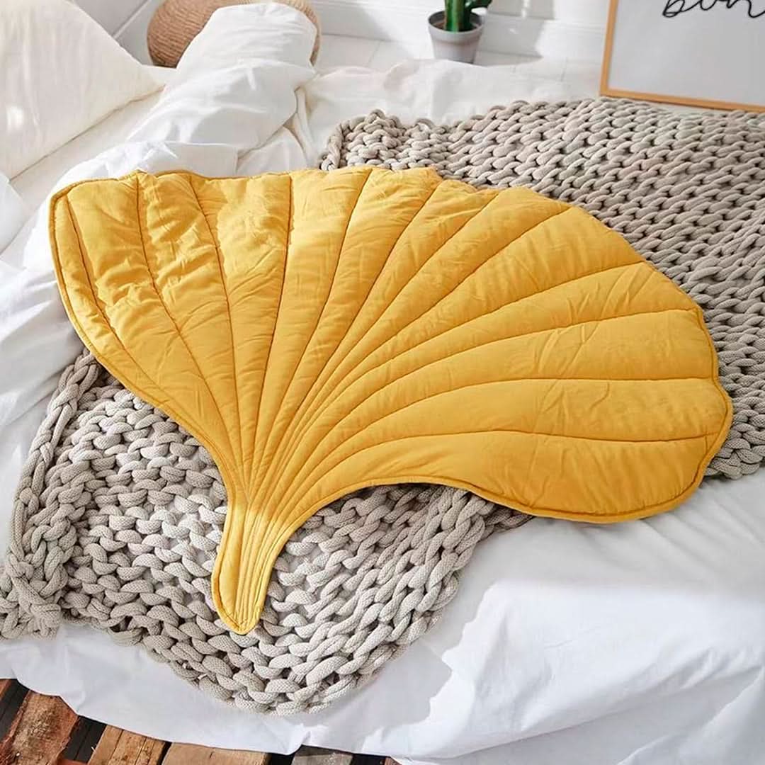 Cama Refrescante Verano para Mascotas con Forma de Hoja