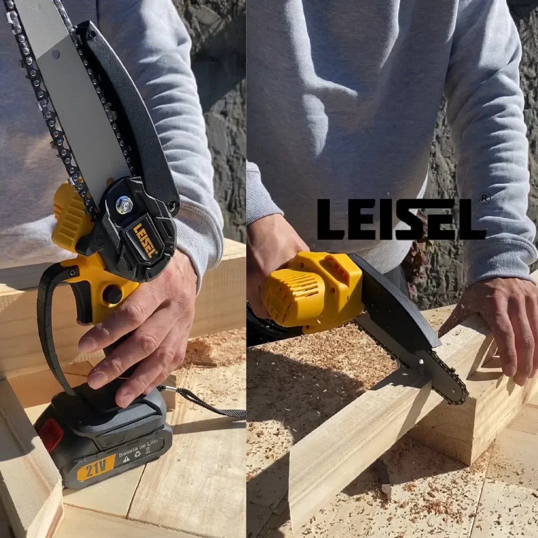 Mini Motosierra con dos baterías Leisel