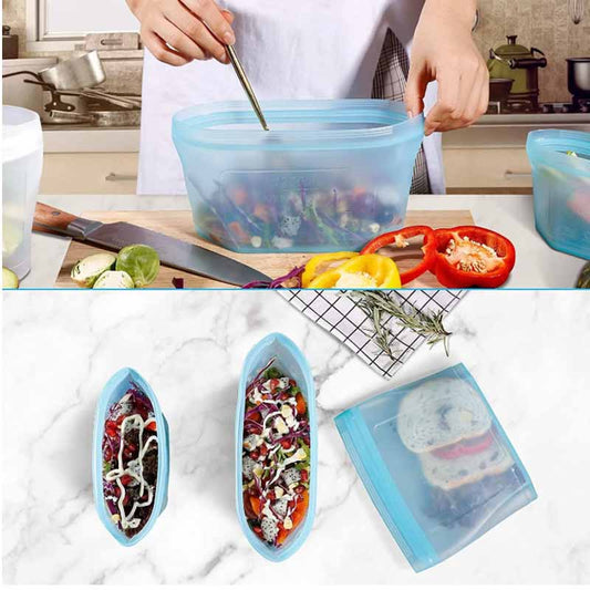 Bolsas Gruesas Reutilizable de Silicona Milhome
