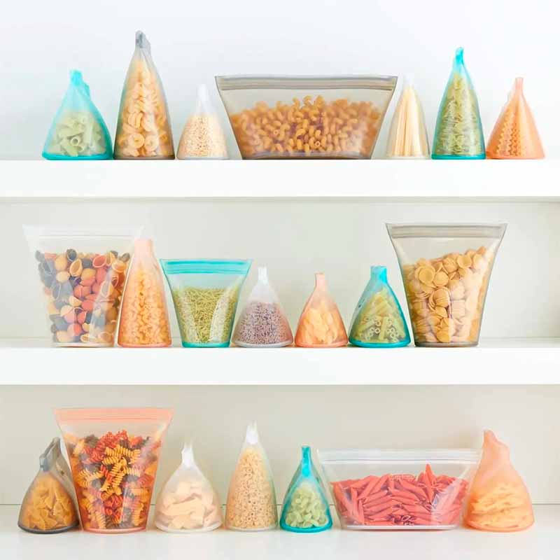 Bolsas Gruesas Reutilizable de Silicona Milhome