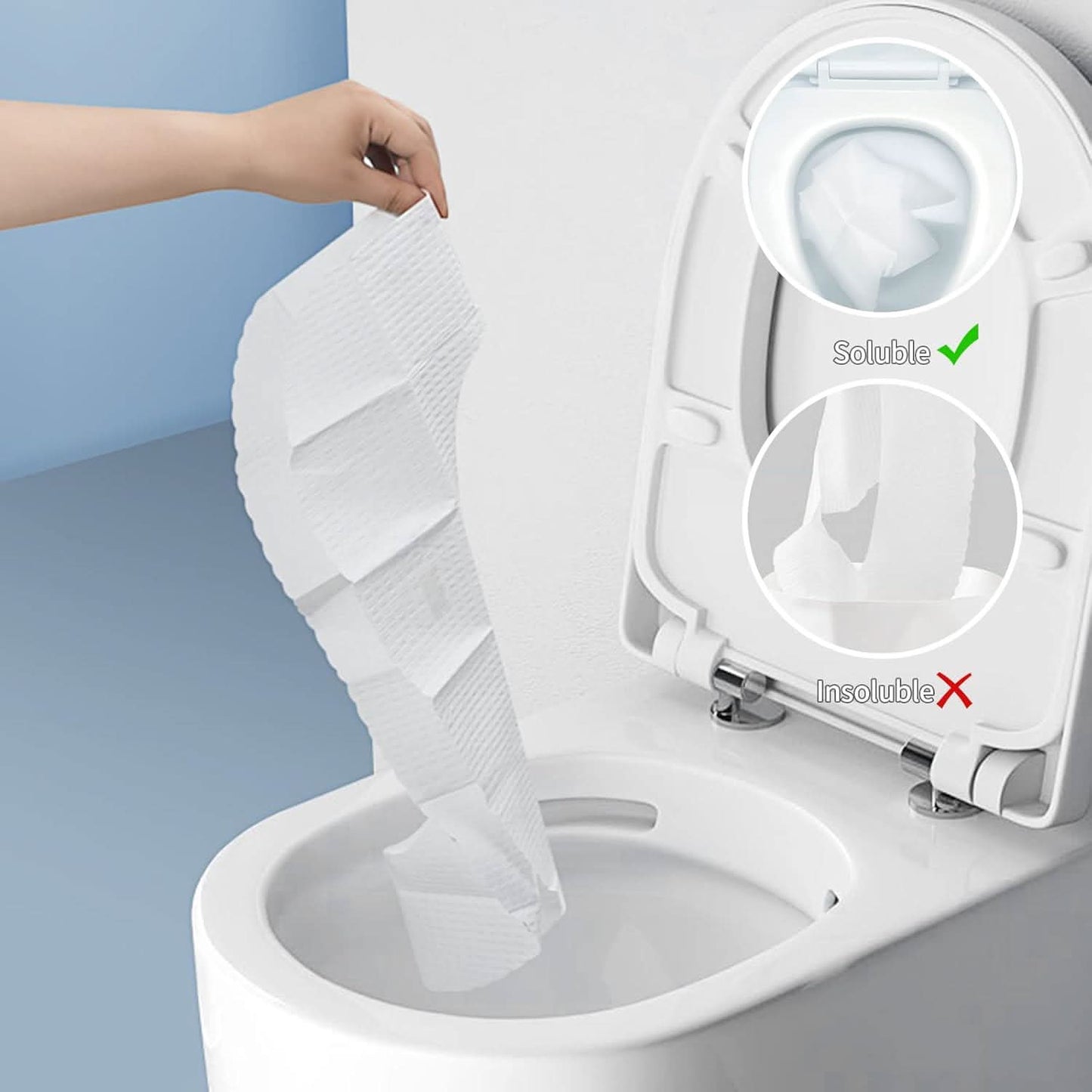 kit de 60 Protectores de Inodoro Desechables