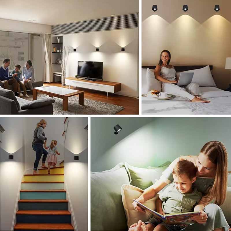 Lampara Circular Magnetica 360 grados Negra