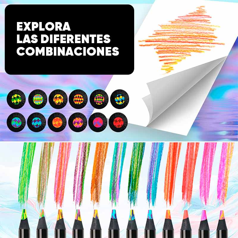 Set de 12 Lapices de Colores Gradients