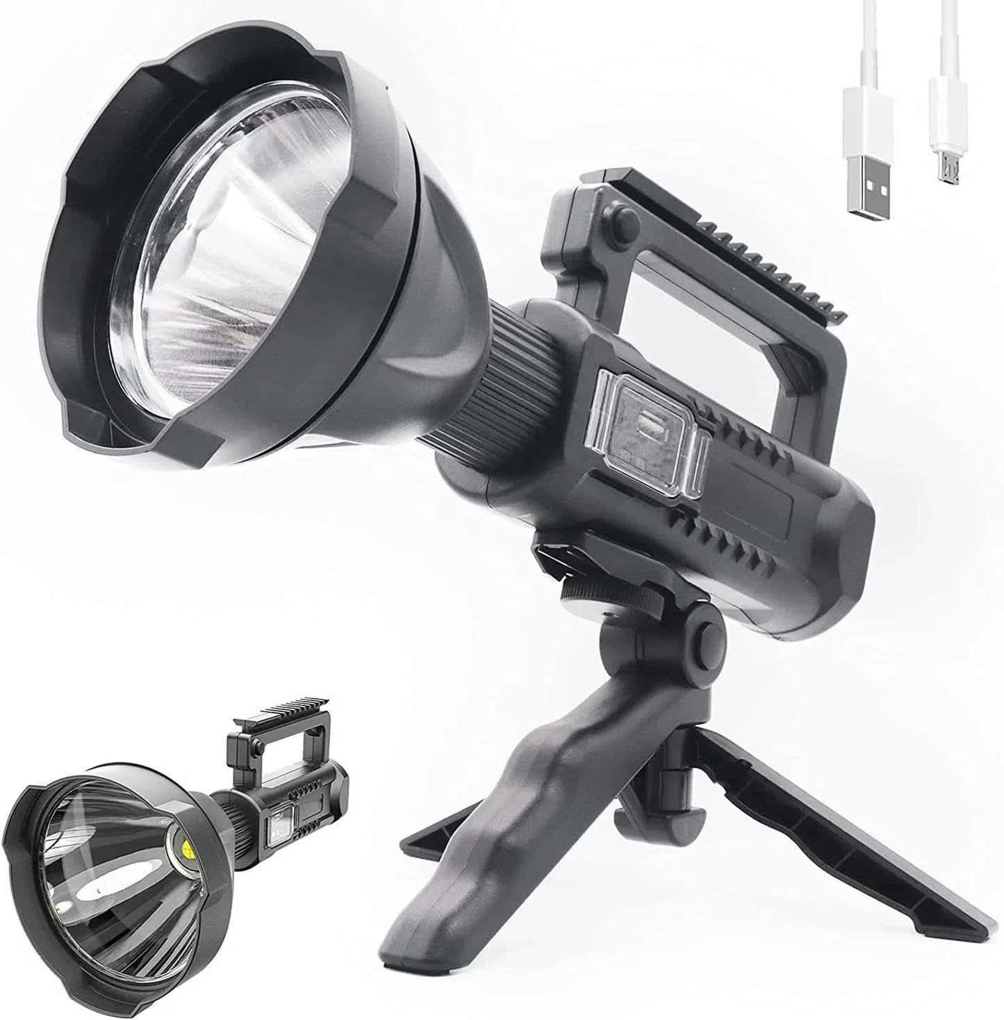 Linterna Led Recargable W5120 con Power Bank 9000