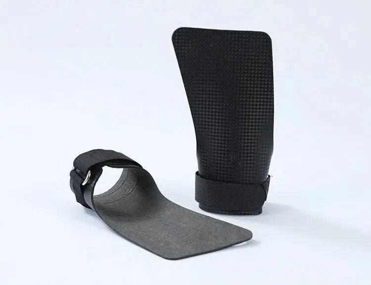 Calleras Hand Straps de Carbono Liso para Entrenamiento Gym
