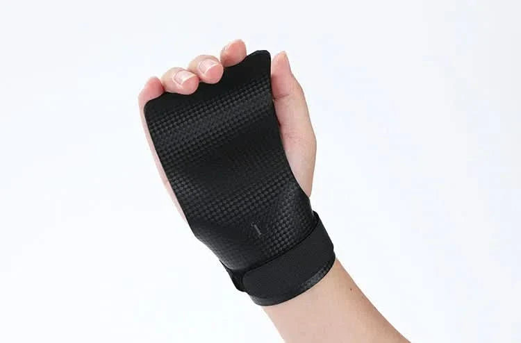 Calleras Hand Straps de Carbono Liso para Entrenamiento Gym