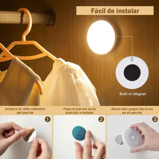 Pack de 4 Practifocos Led Recargables Multiuso