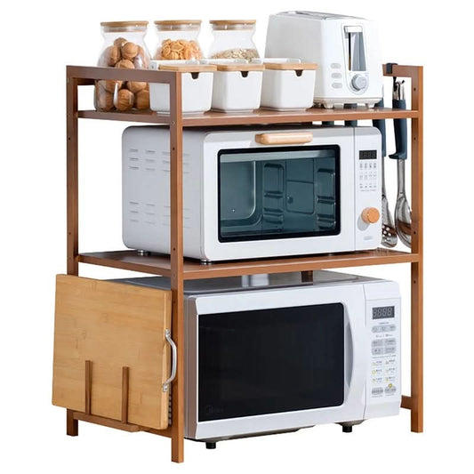 Organizador de Cocina 2 Estante de Bambú Milhome