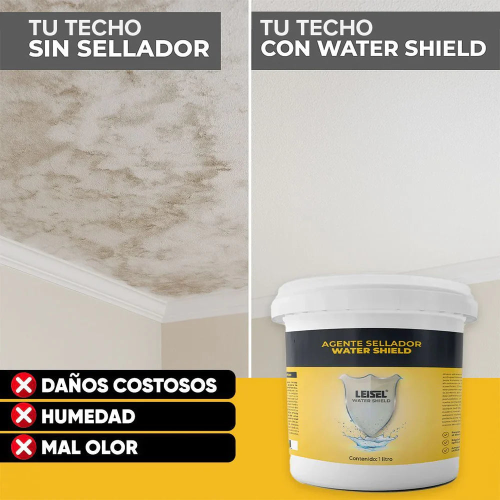 Pack de 3 Agente Sellador Water Shield Marca Leisel 1 Litro