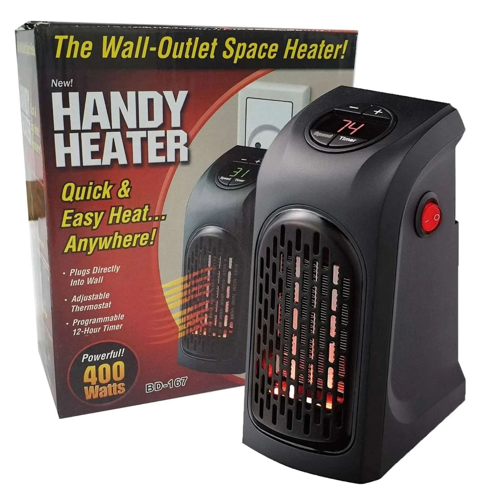 Calentador Eléctrico Portátil Handy Heater 400w