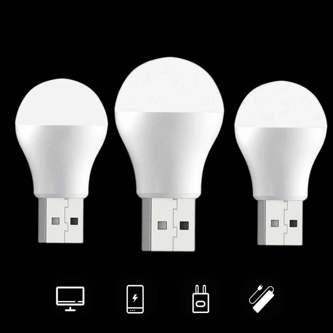 Pack de 5 Lamparas Led con Conexión USB