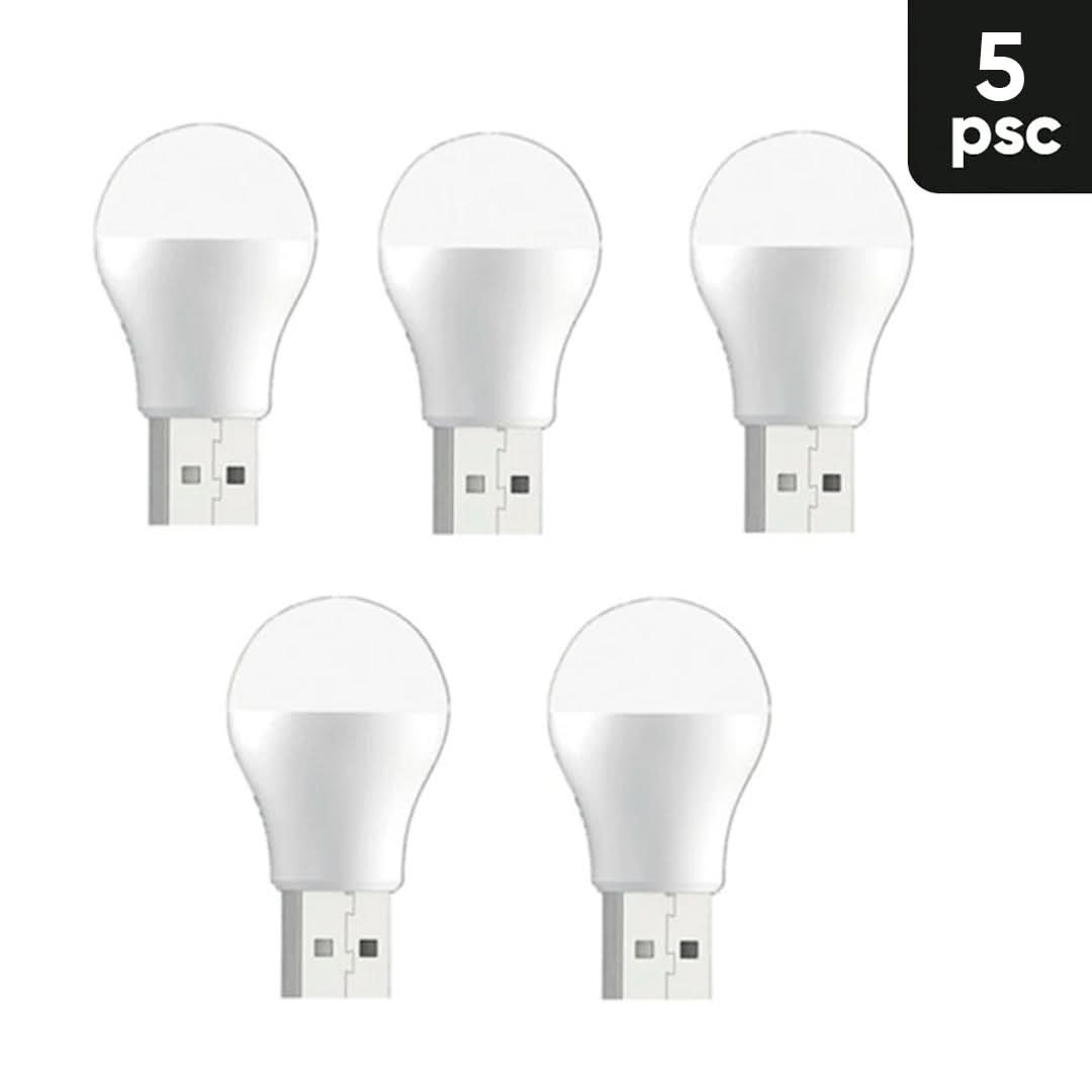 Pack de 5 Lamparas Led con Conexión USB