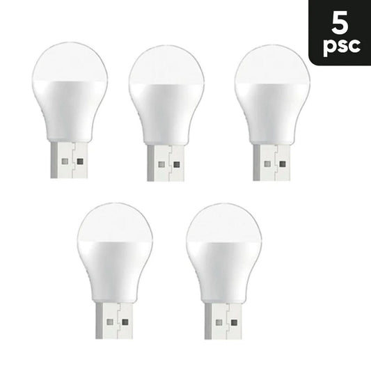Pack de 5 Lamparas Led con Conexión USB
