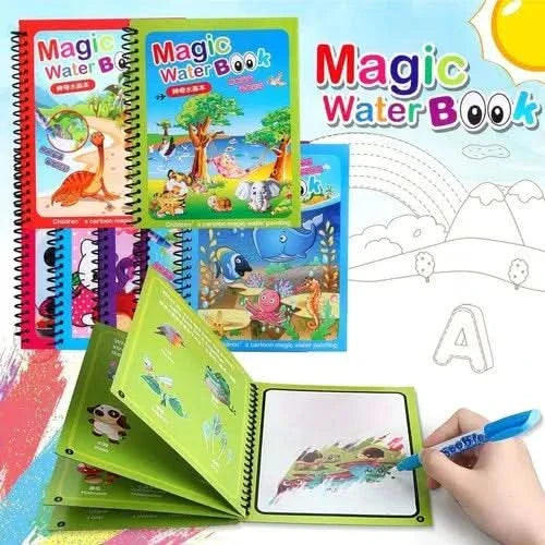 Set de 2 Libros Coloreables con Agua para Niños