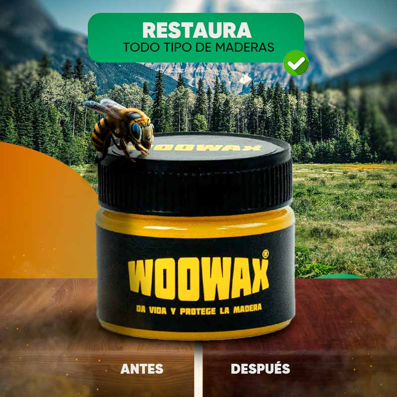 Pack de 3 Lustrador de Muebles y Madera de Cera de Abejas WooWax