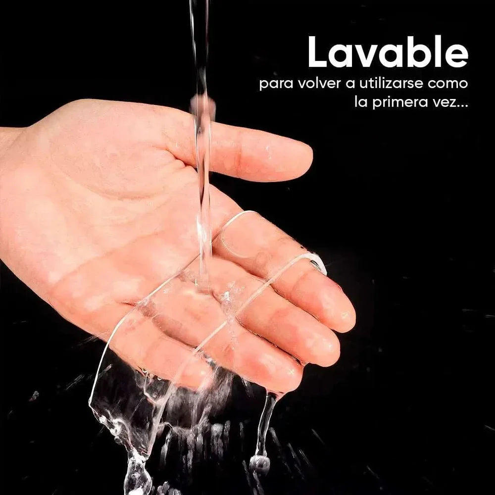 Pack de 3 Cintas de Doble Faz Transparente Pegamucho de 5m Leisel